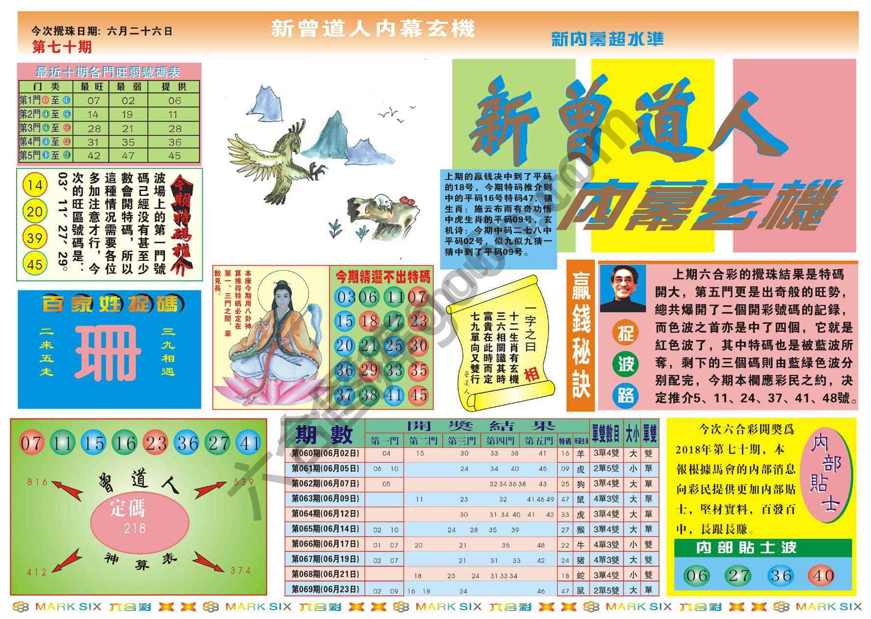 新曾道人内幕玄机