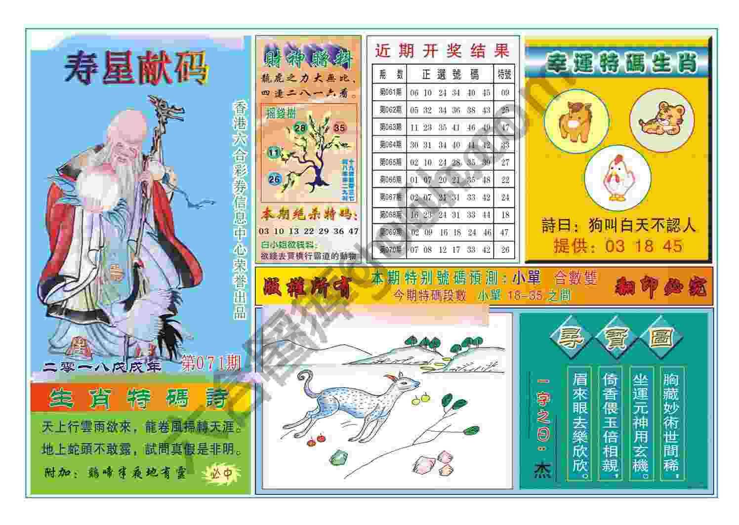 寿星献码