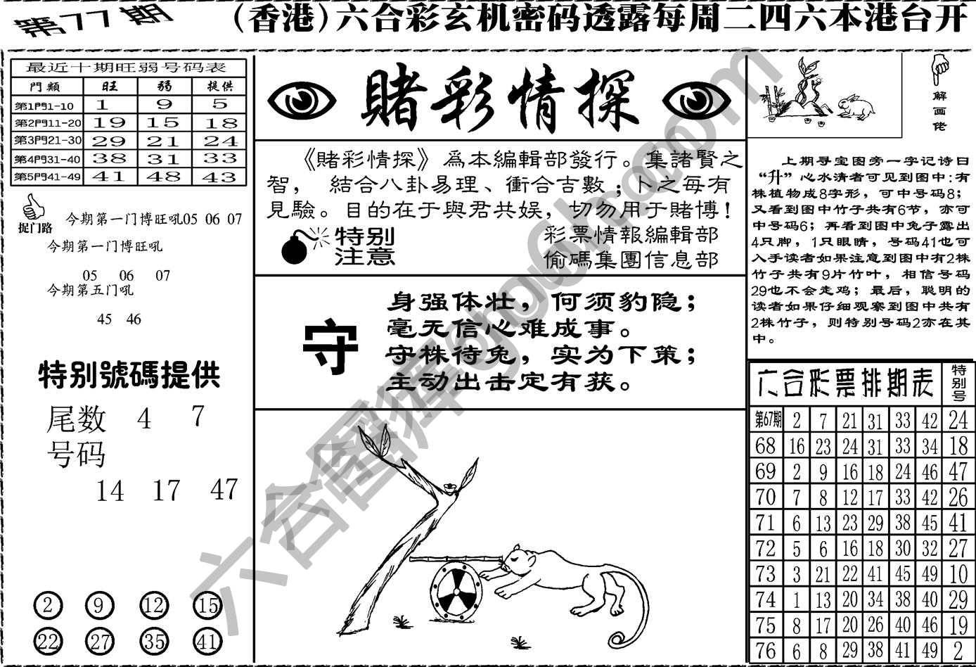 赌彩情探
