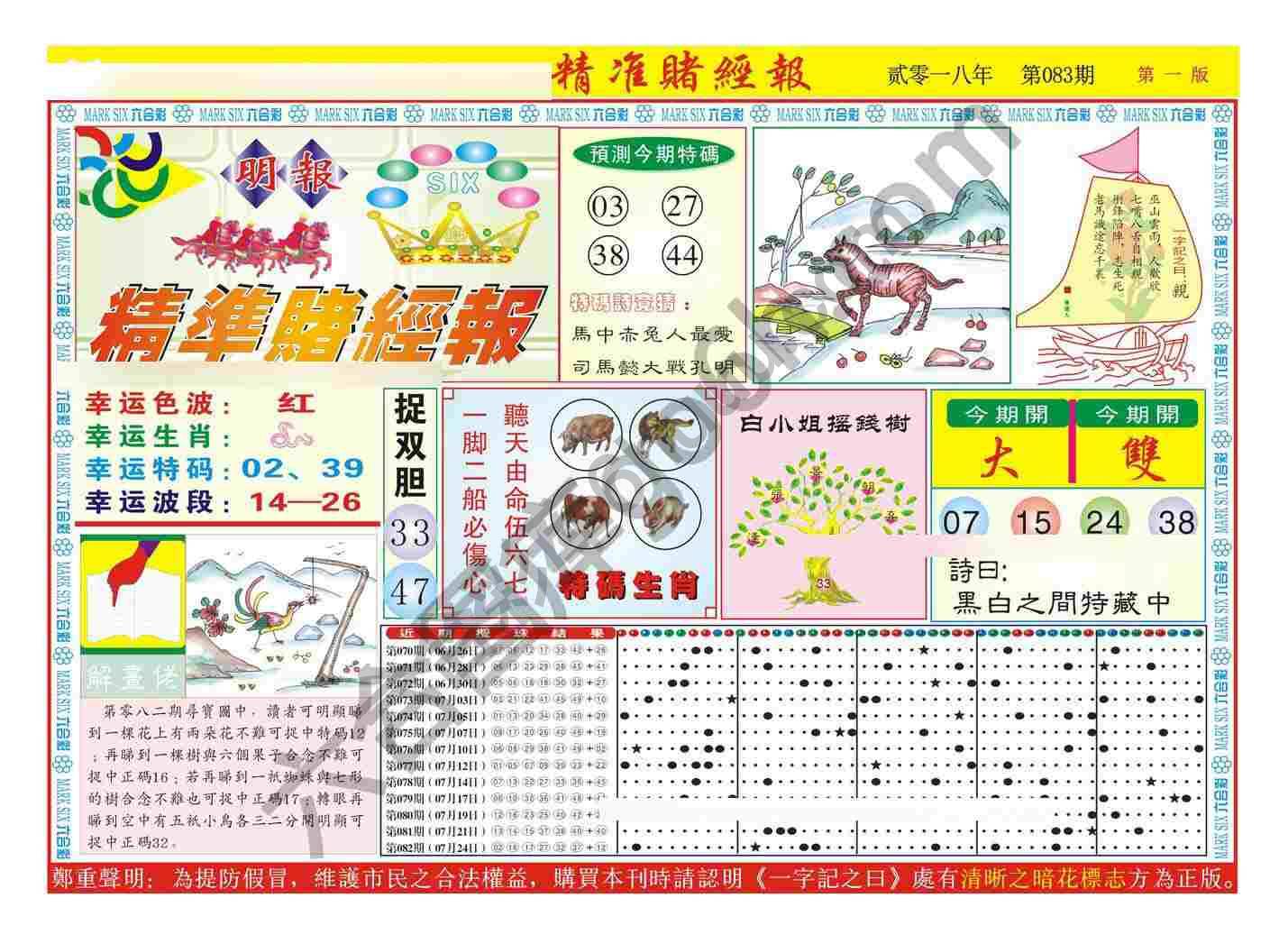精准赌经报