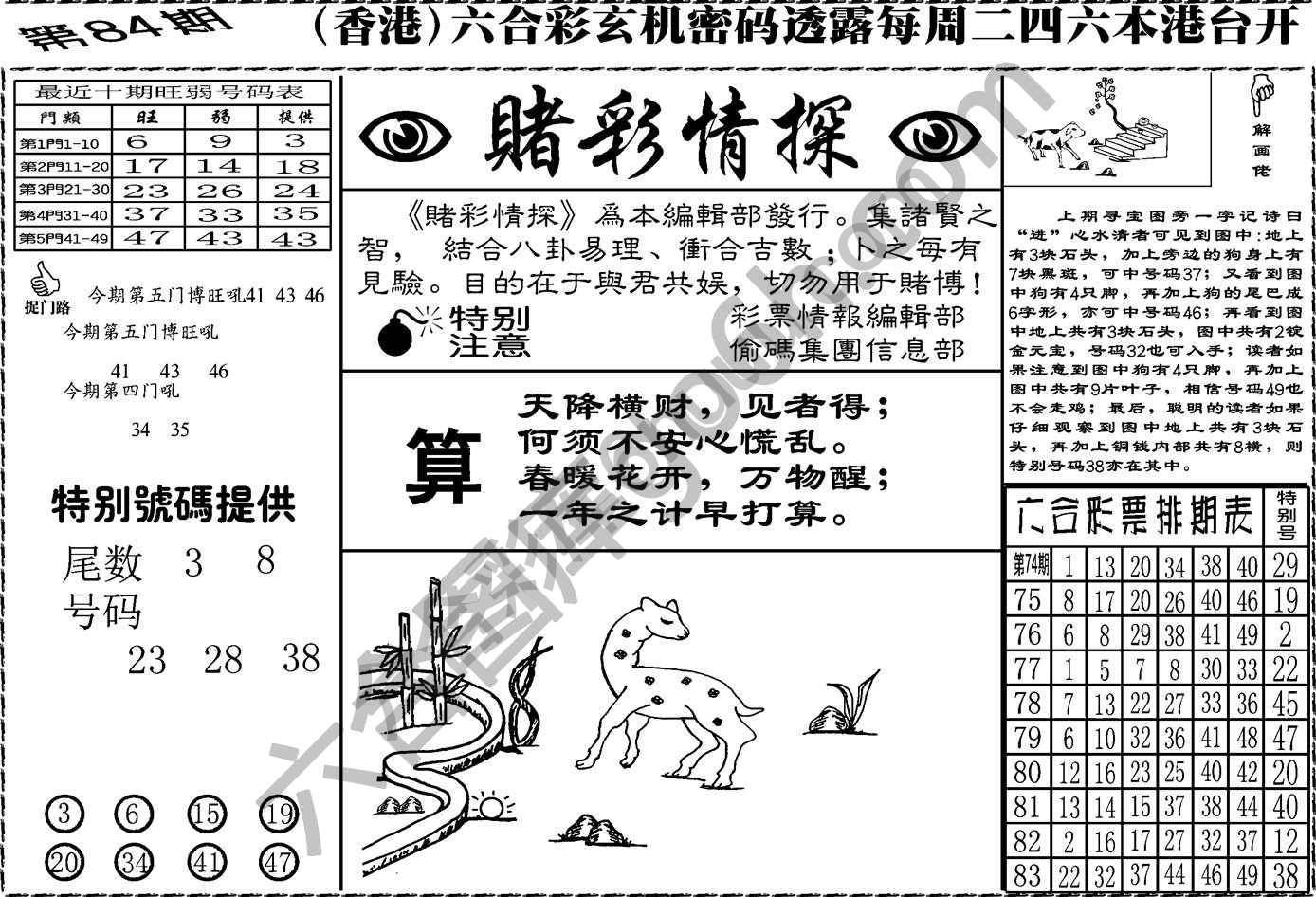 赌彩情探