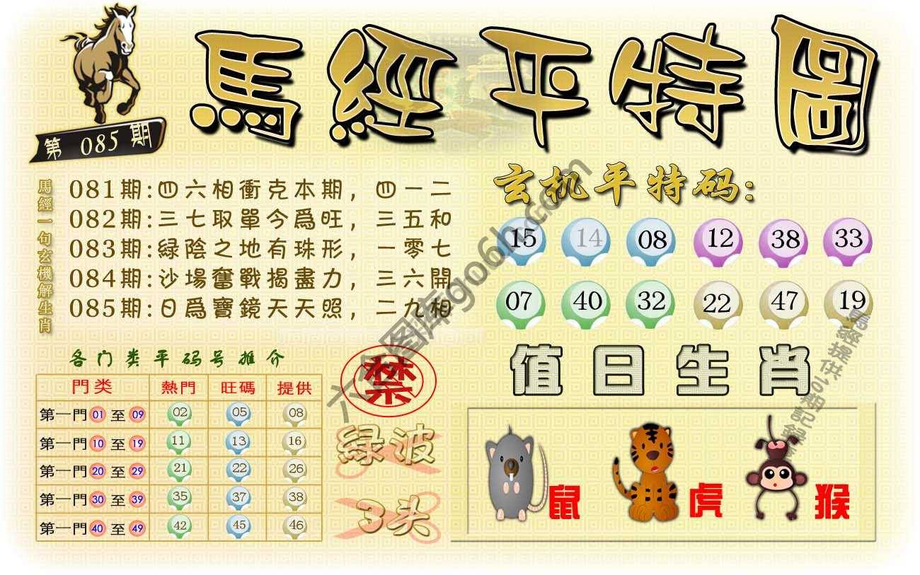 马经平特图
