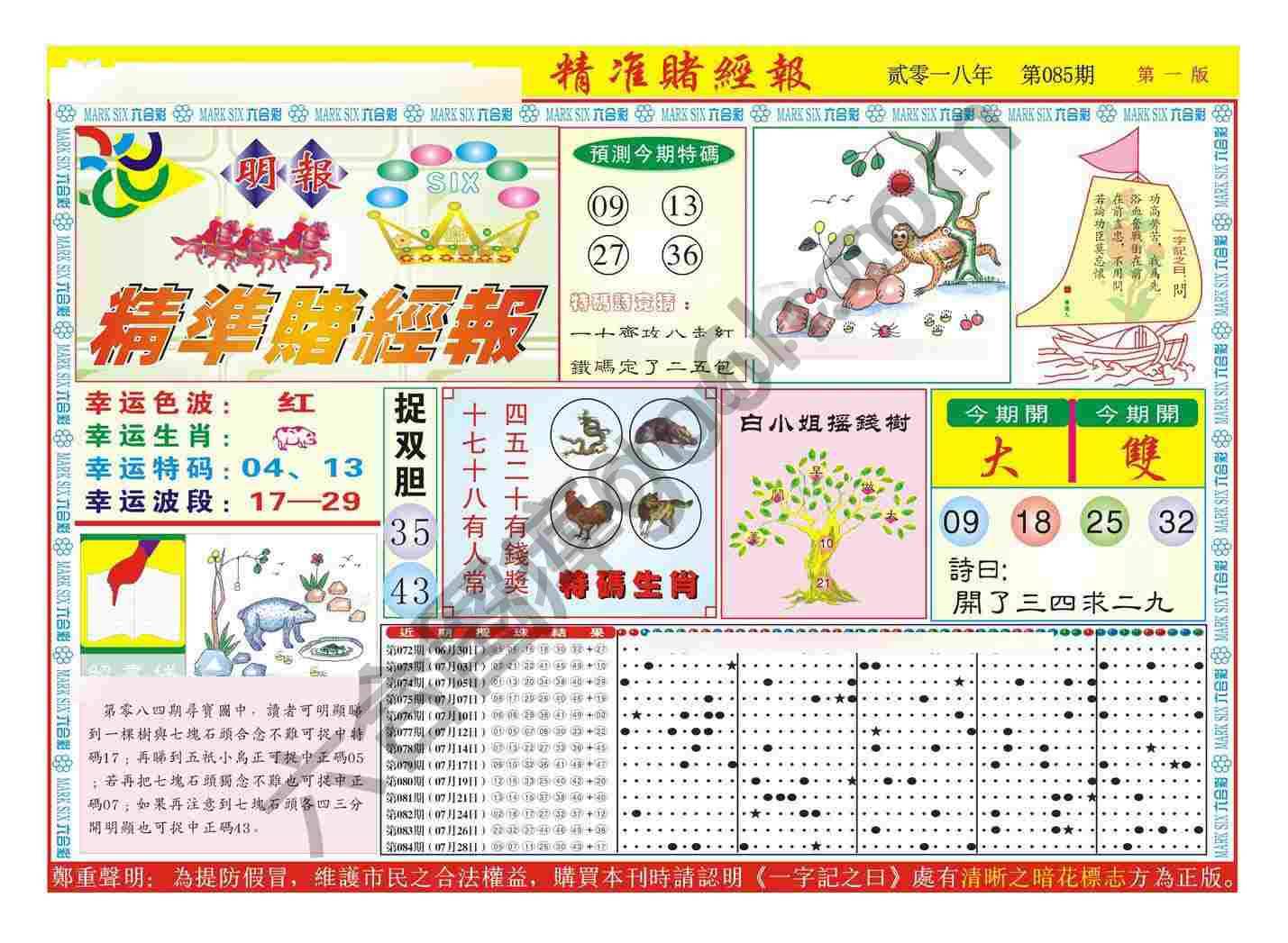 精准赌经报
