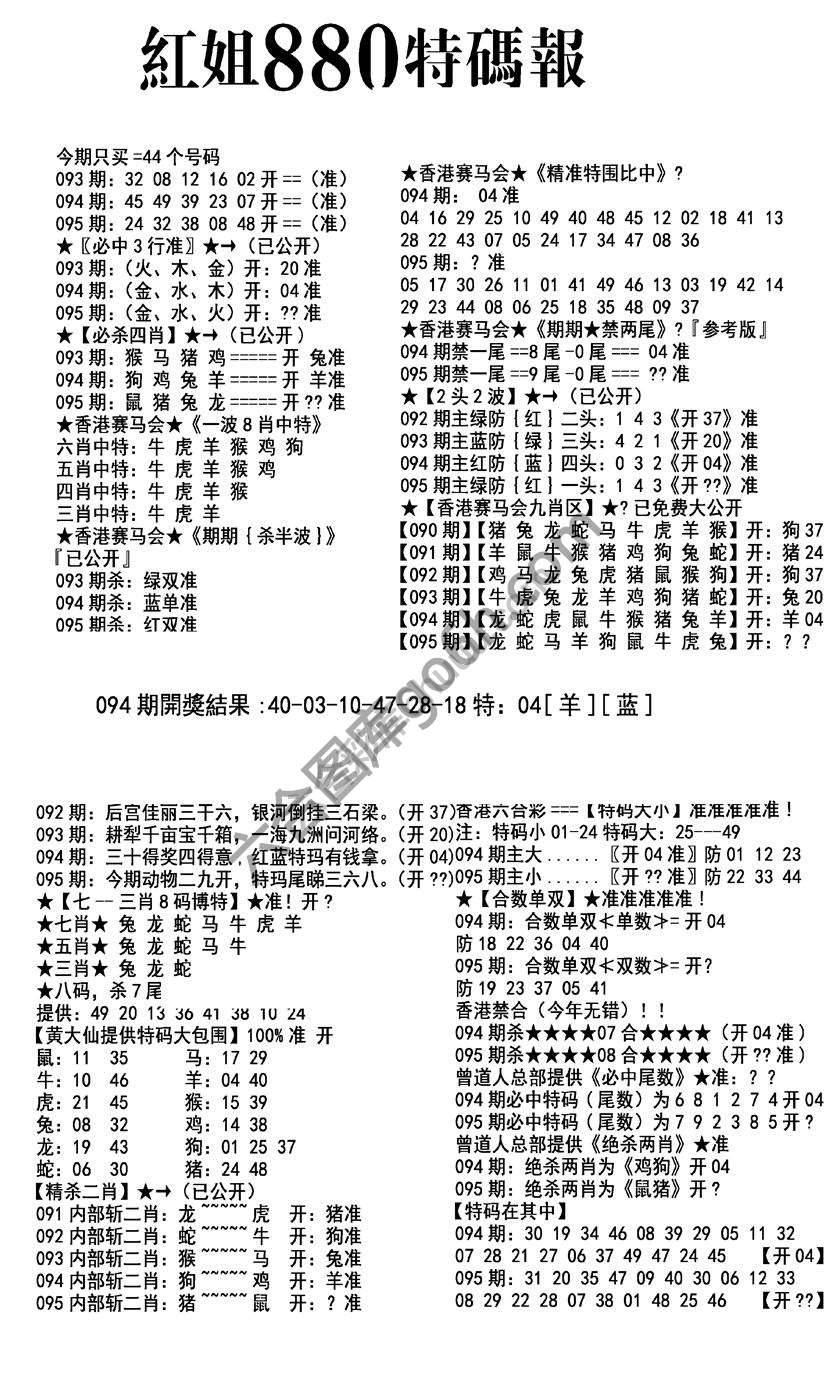 特码报880