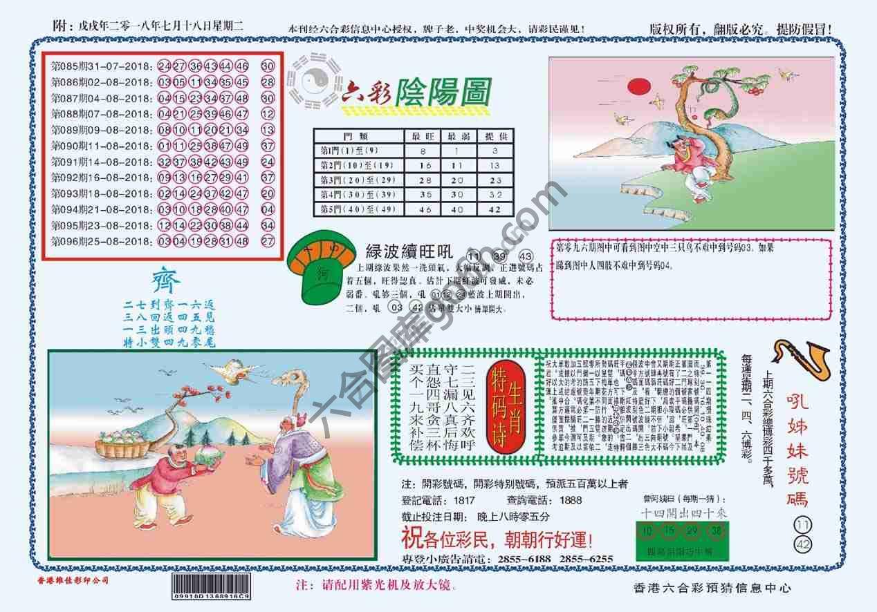 六彩阴阳图