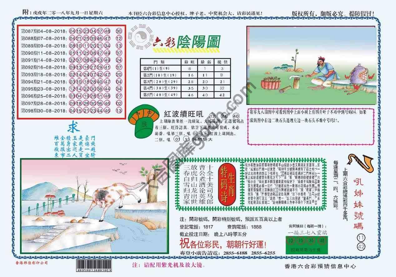 六彩阴阳图