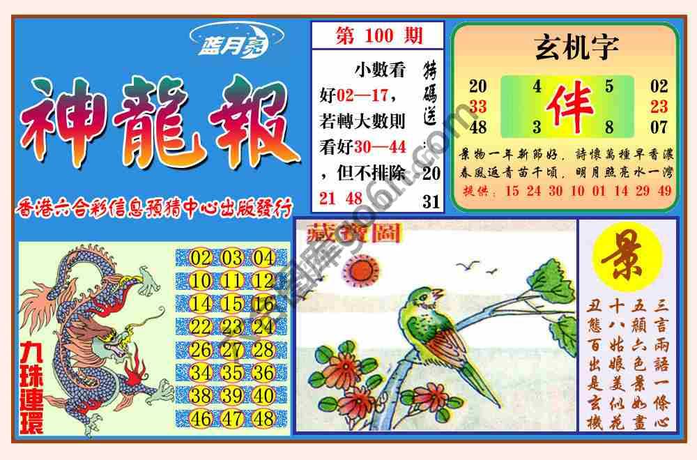 蓝月亮神龙报