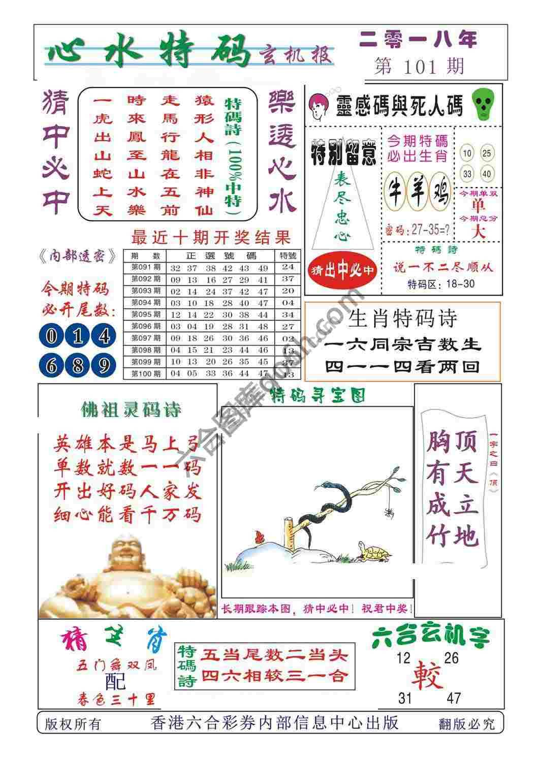 心水特码