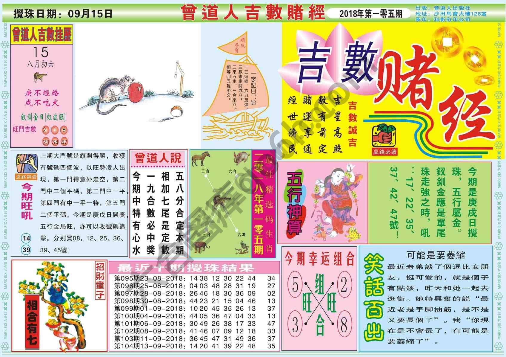 曾道人吉数赌经