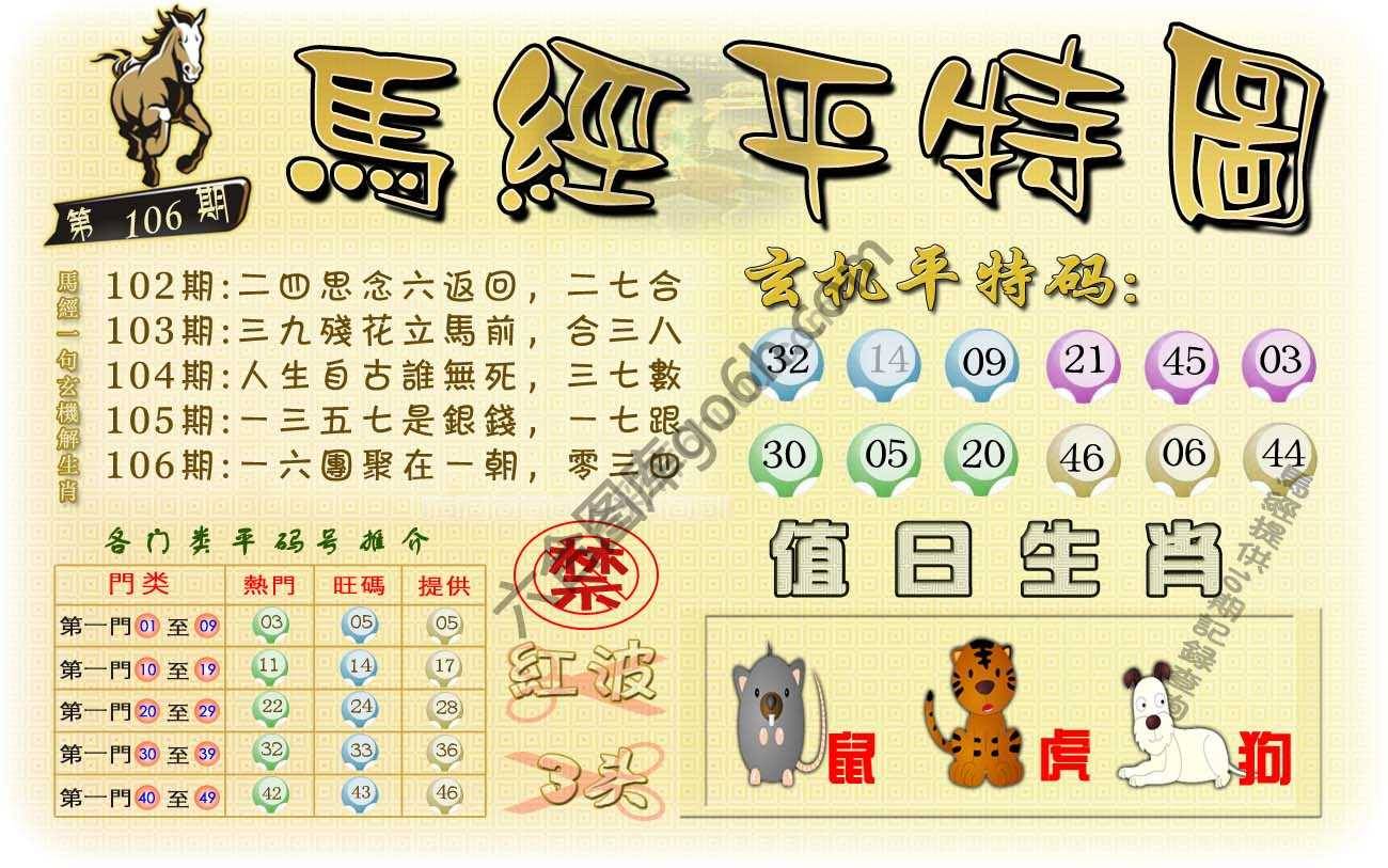 马经平特图