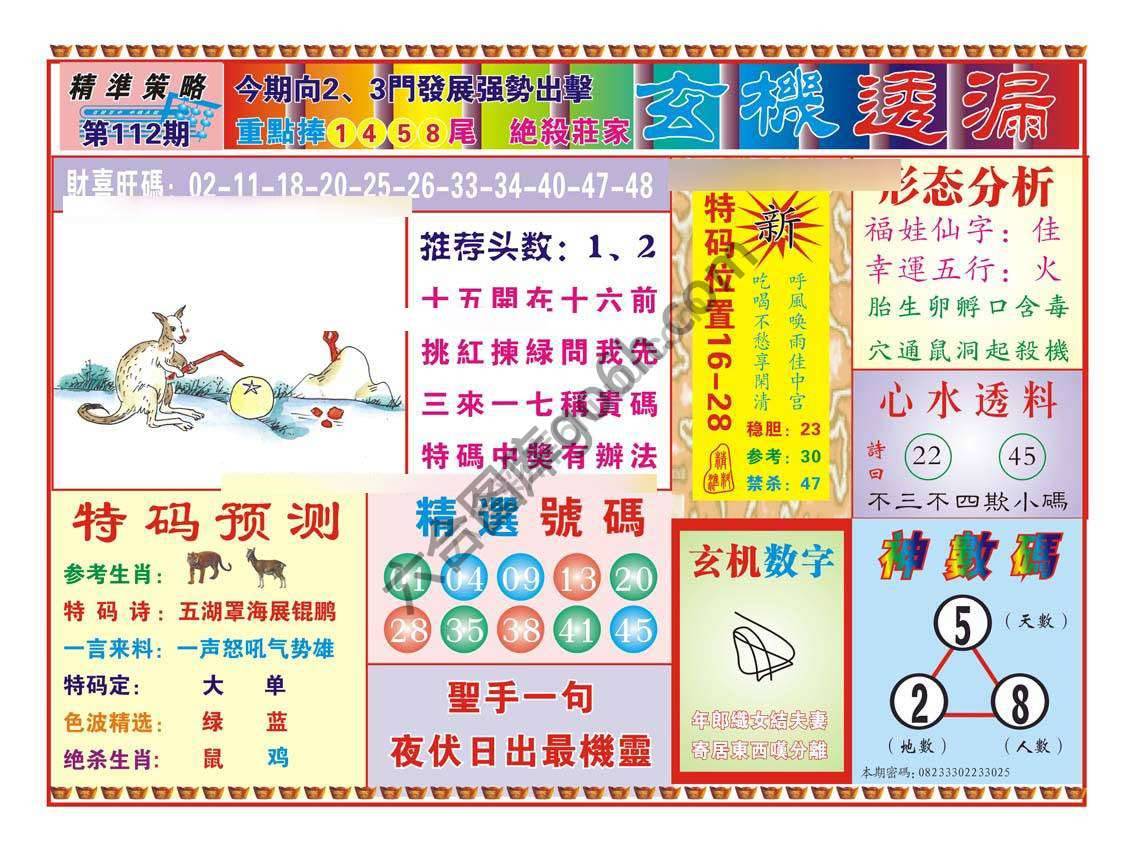 玄机透漏