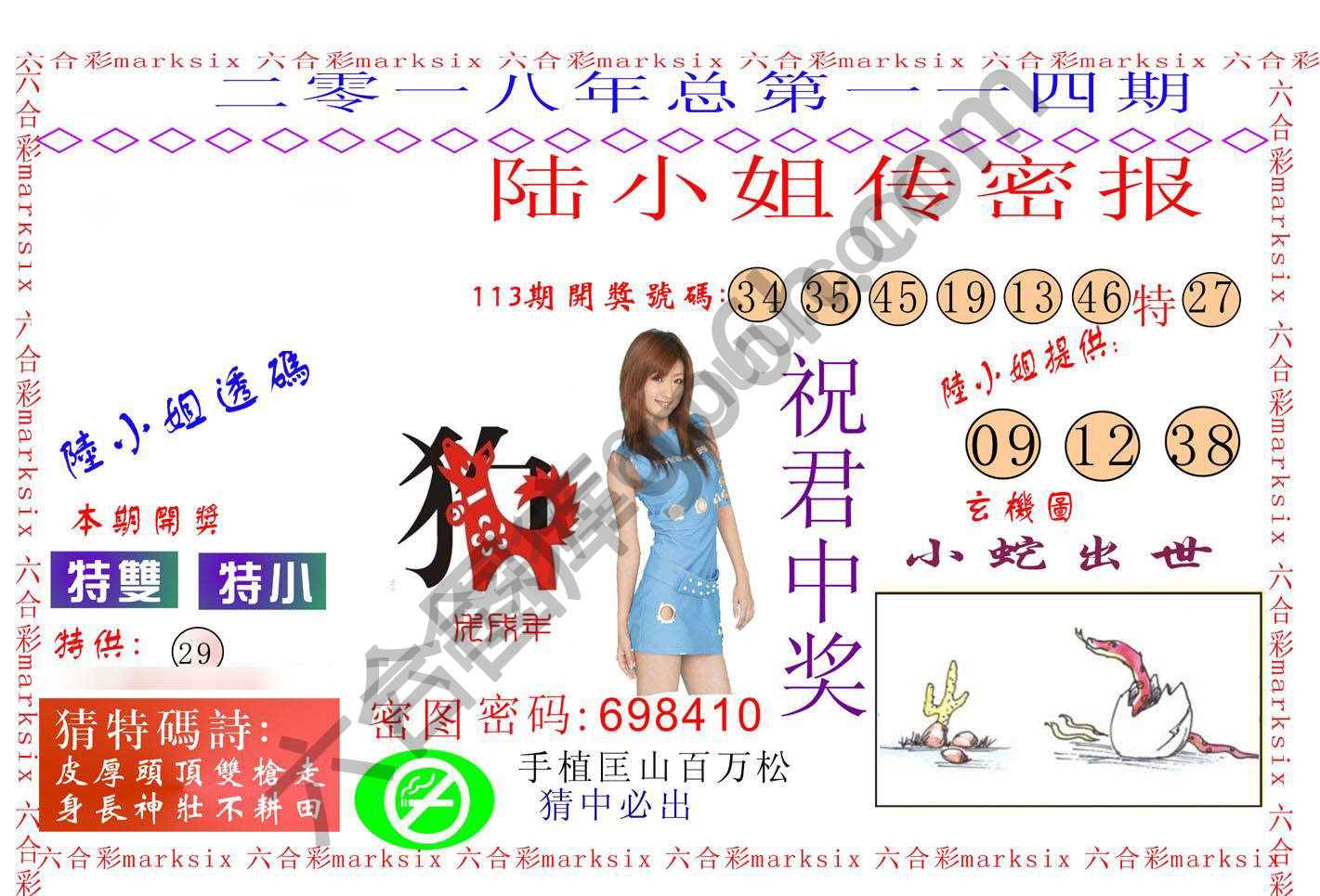 陆小姐传密