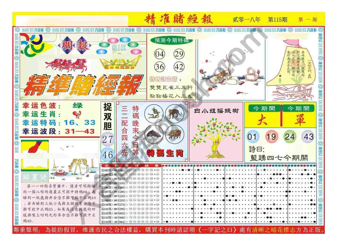 精准赌经报