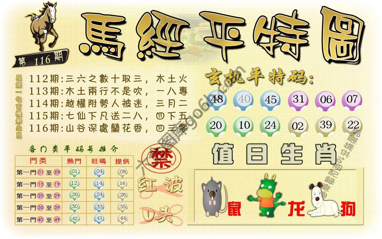 马经平特图