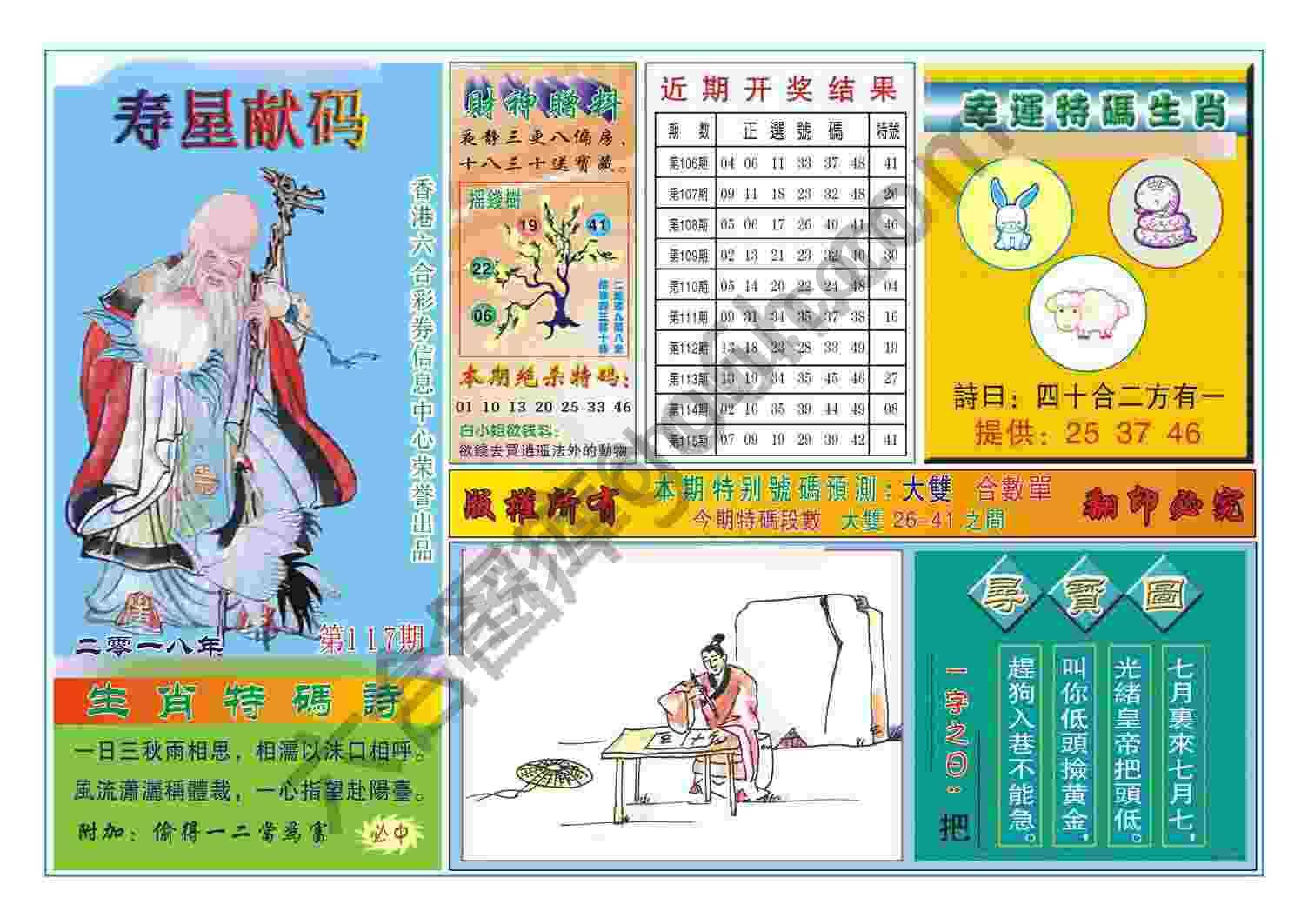 寿星献码