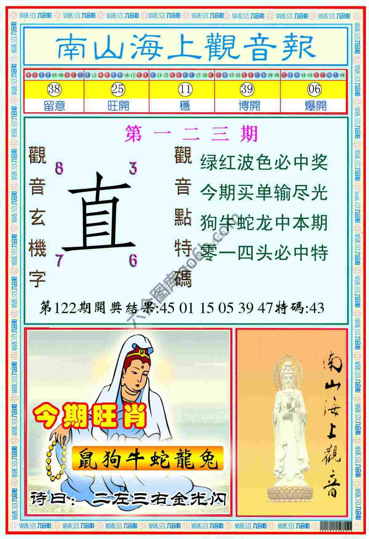 南山海上观音报