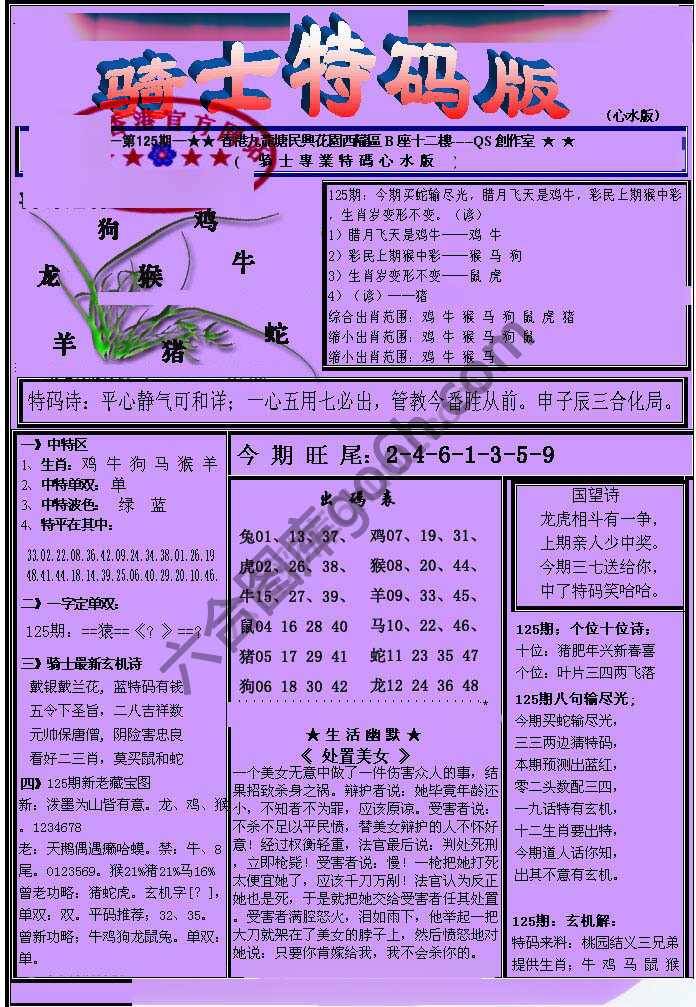 另类骑士特码版