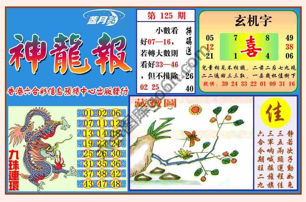 蓝月亮神龙报