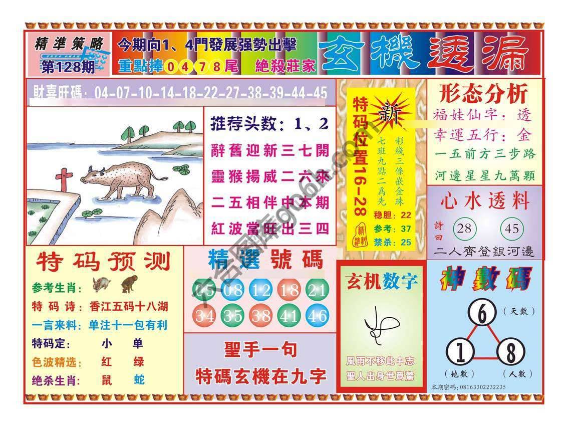 玄机透漏