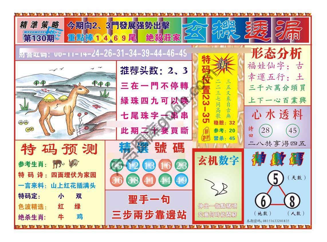 玄机透漏