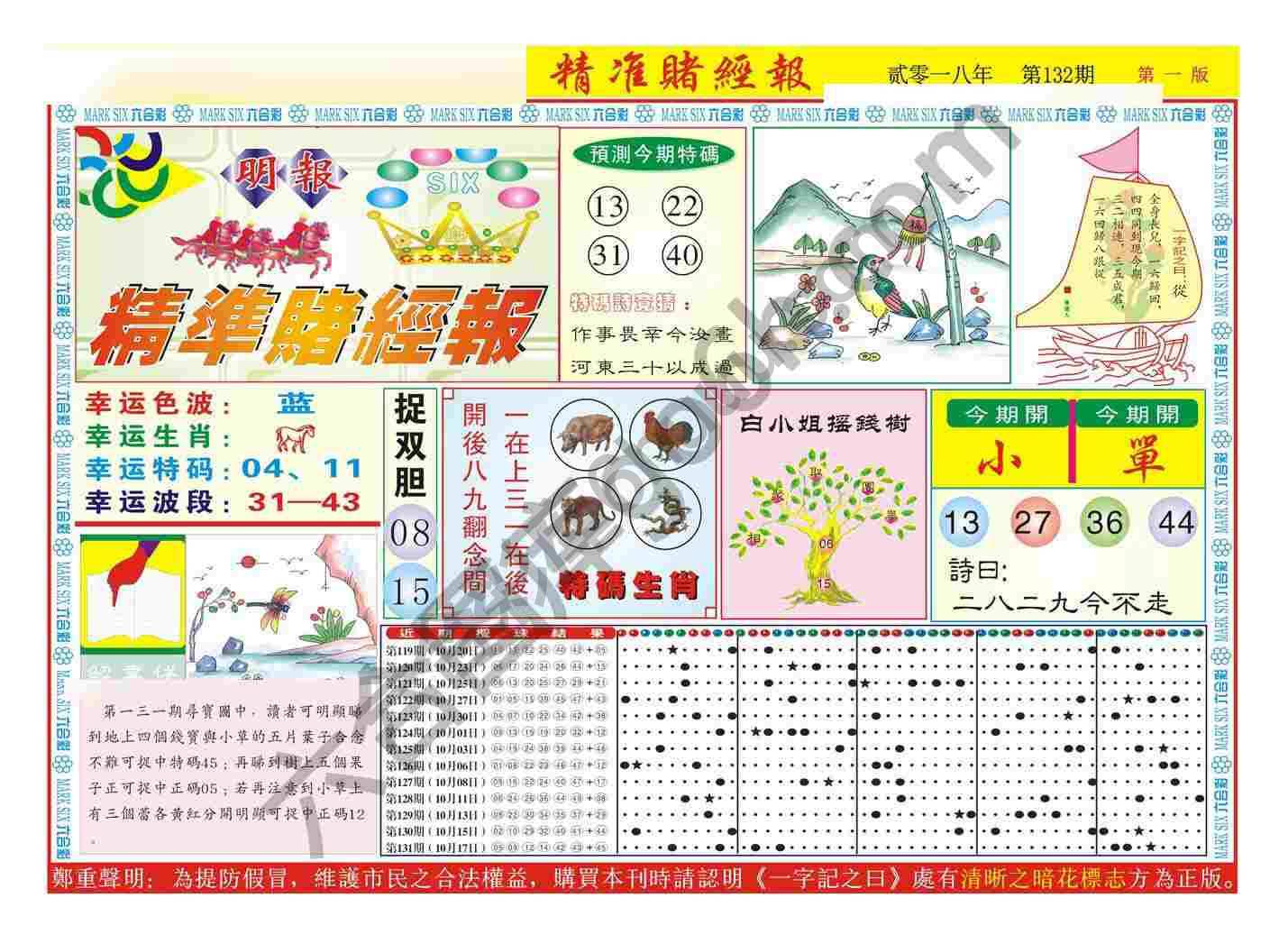 精准赌经报