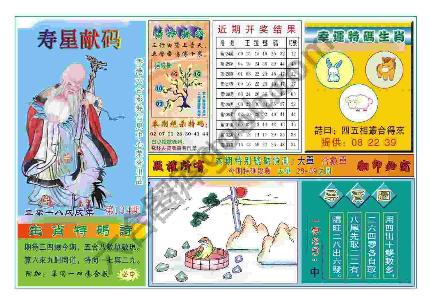 寿星献码