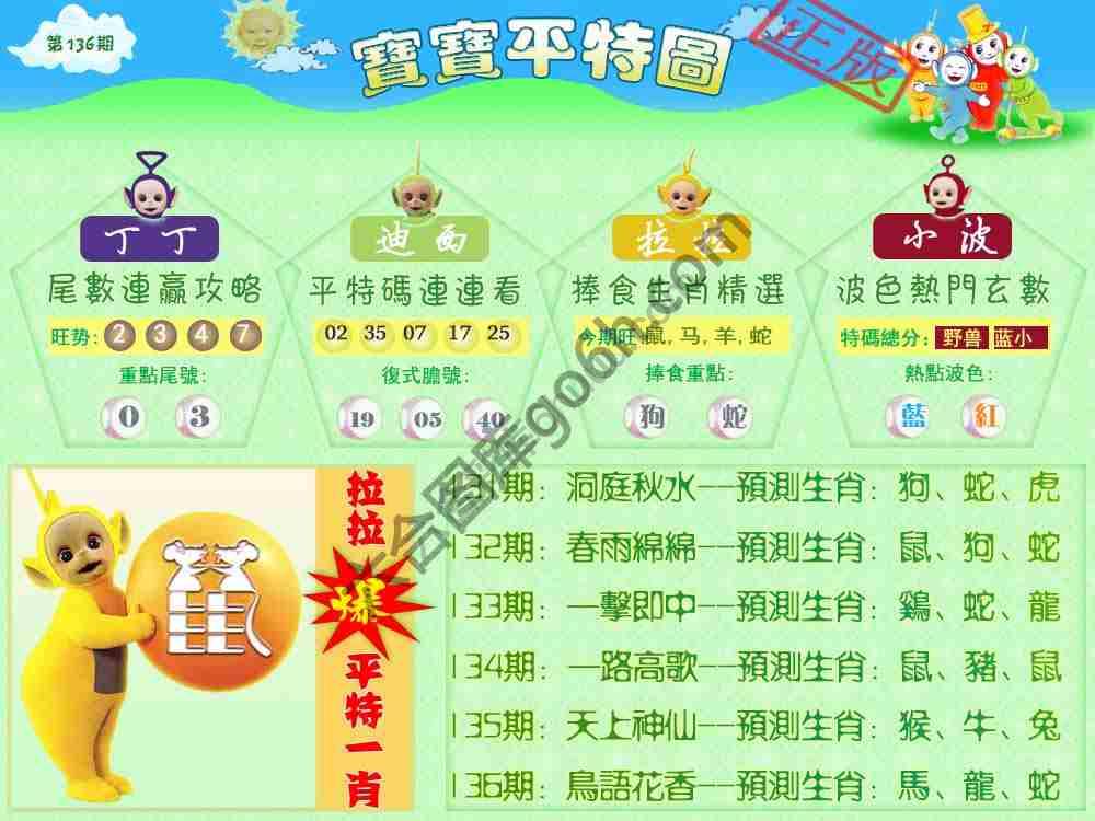 宝宝平特图