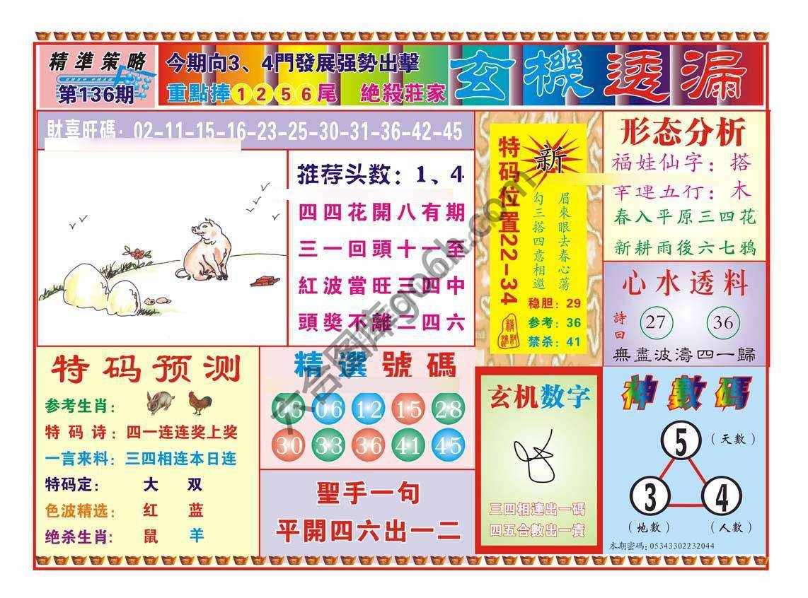 玄机透漏