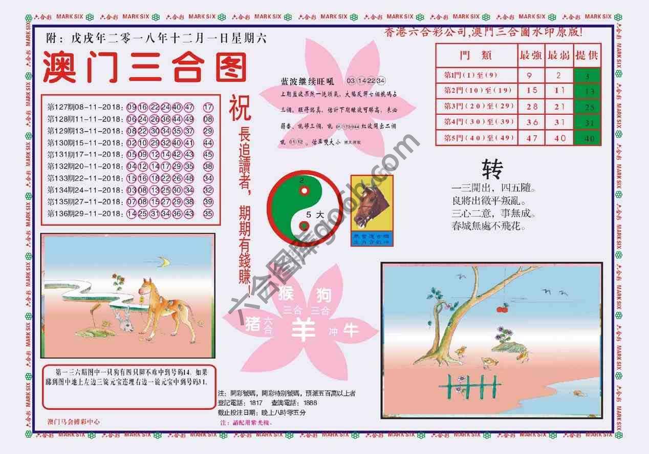 澳门三合图