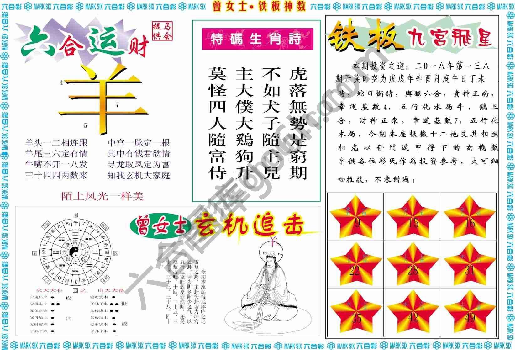 曾女士铁板神数