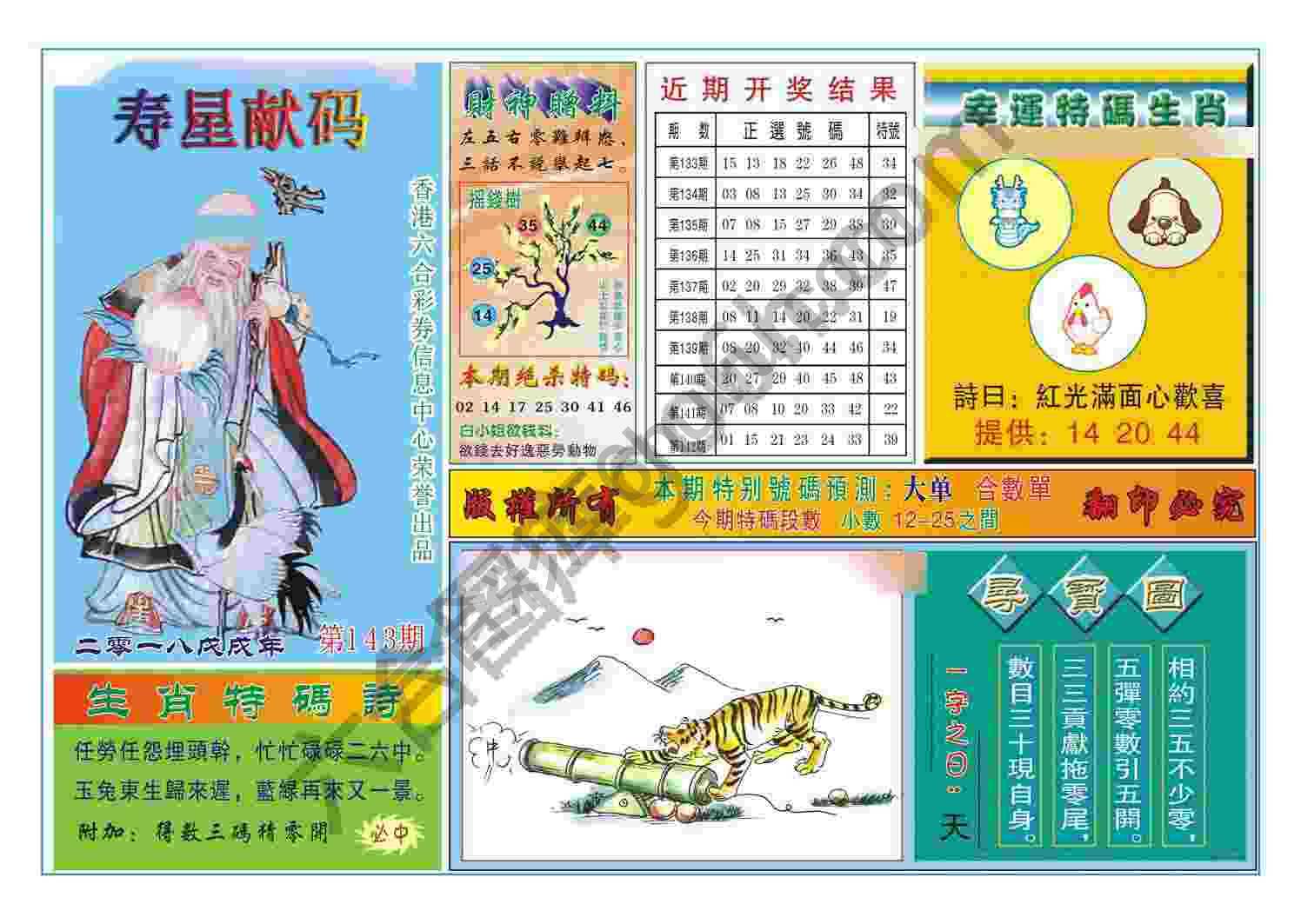 寿星献码