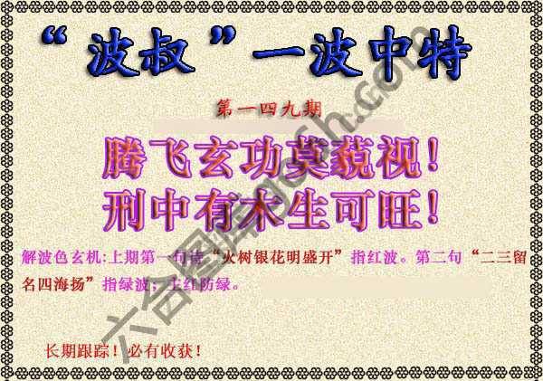 波叔一波中特