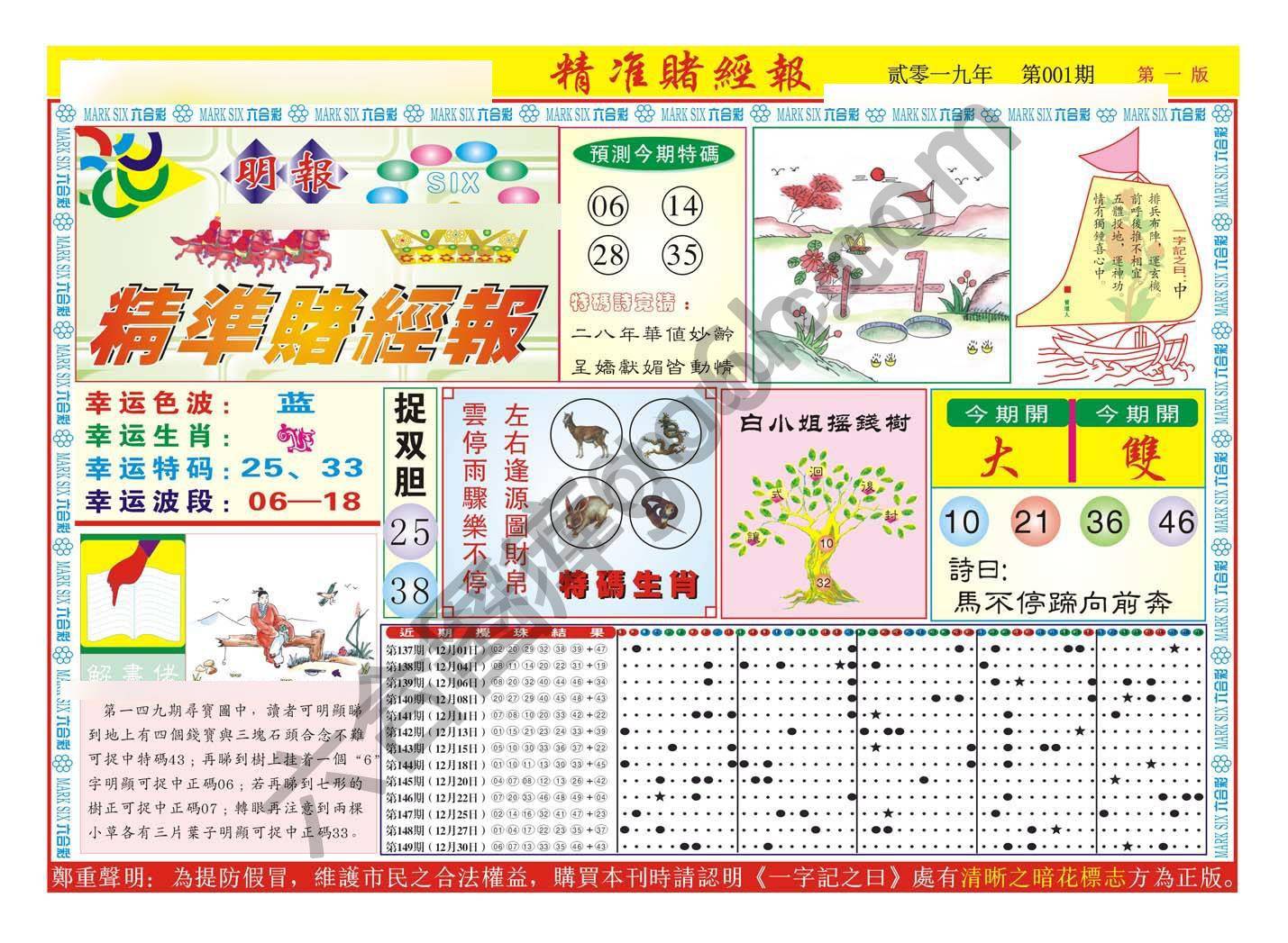 精准赌经报
