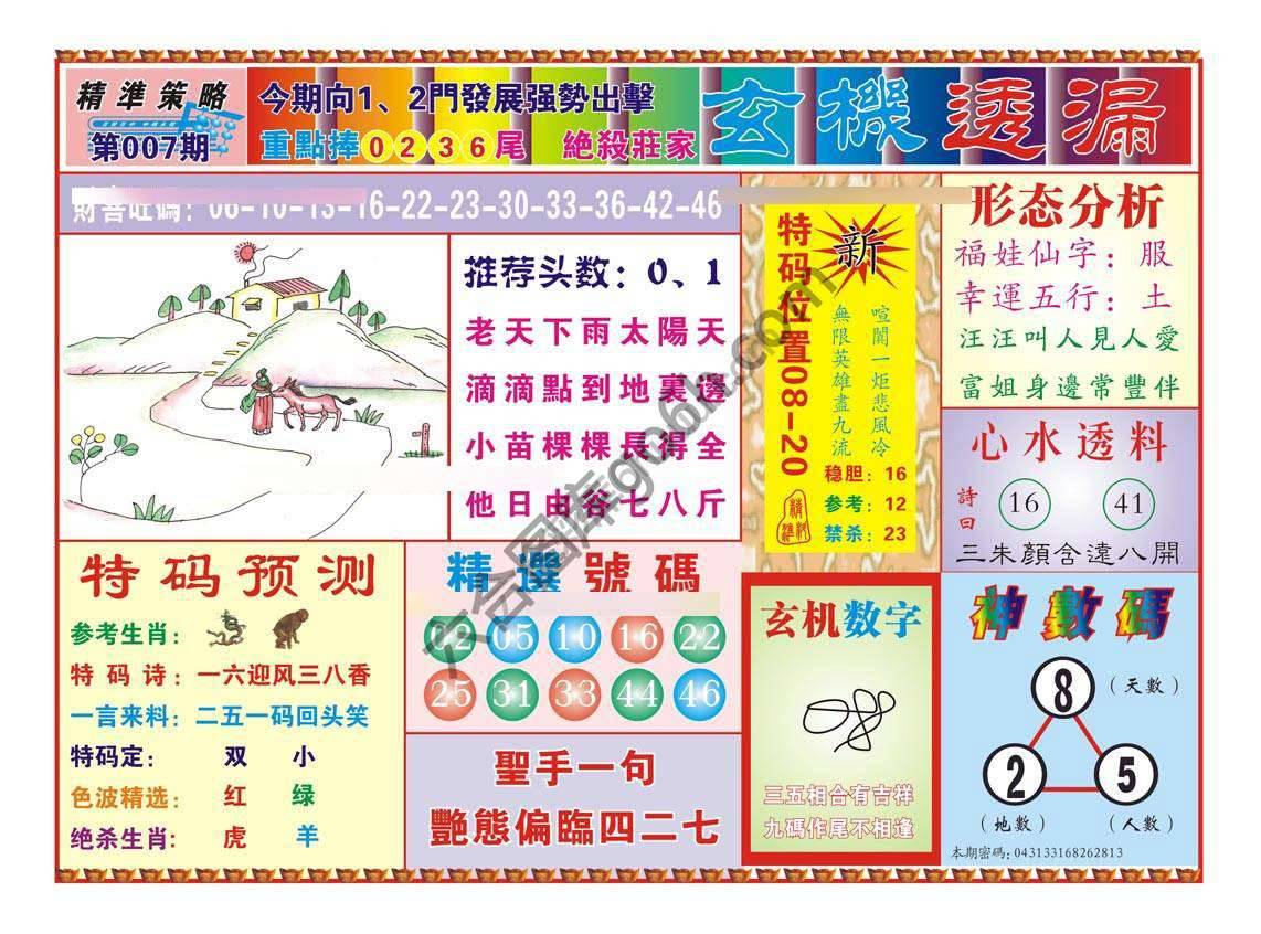 玄机透漏