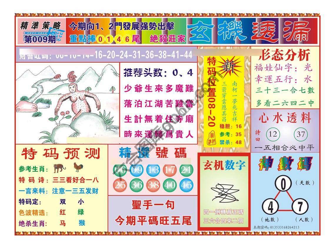 玄机透漏