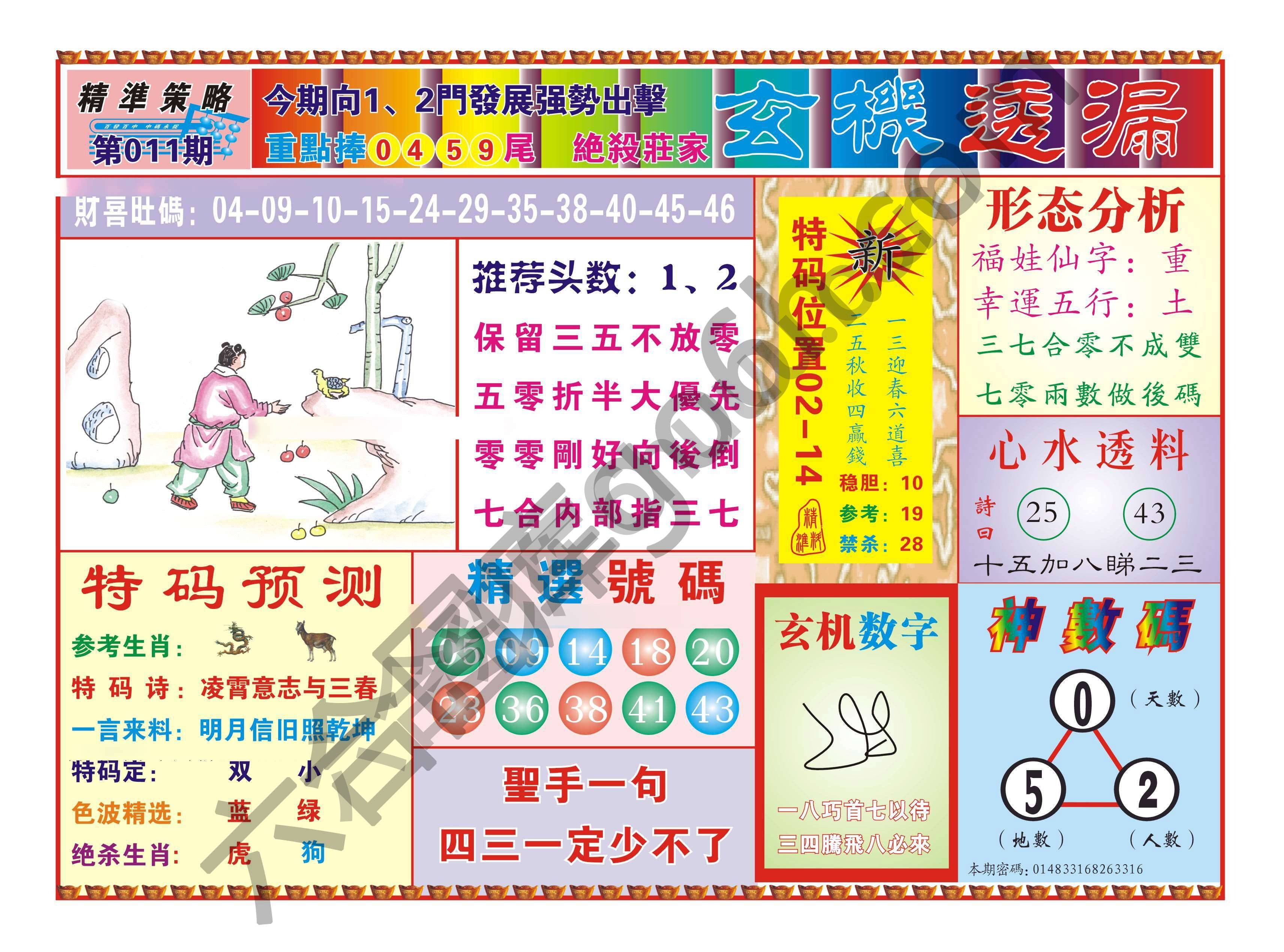 玄机透漏