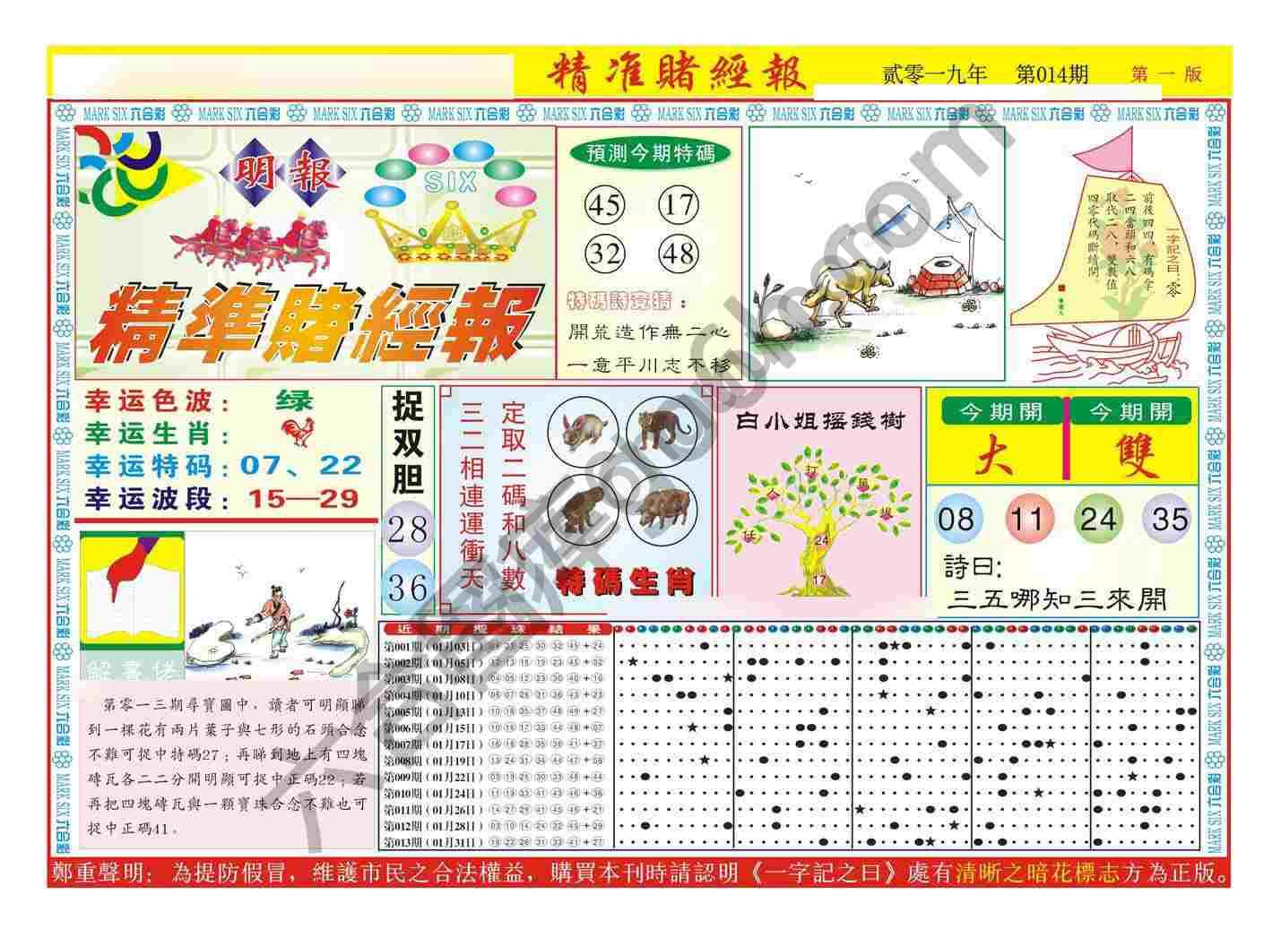 精准赌经报