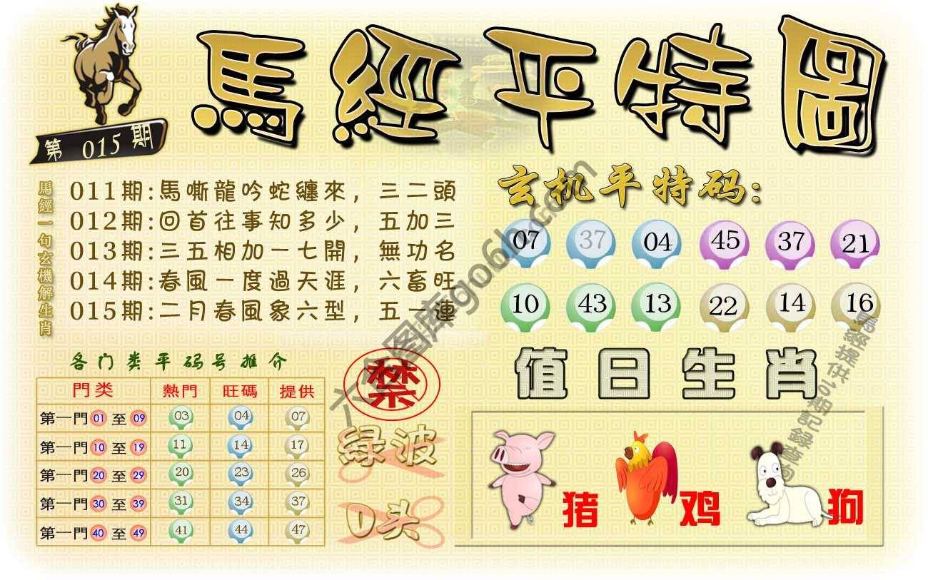 马经平特图
