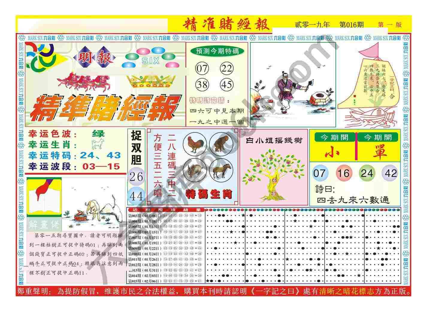 精准赌经报
