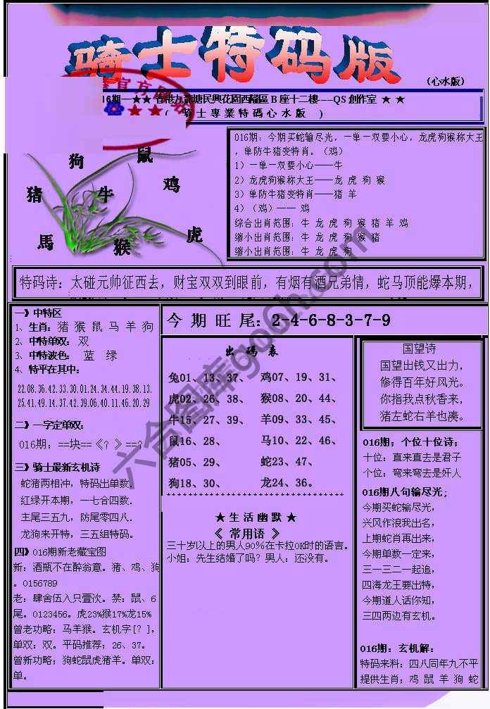 另类骑士特码版