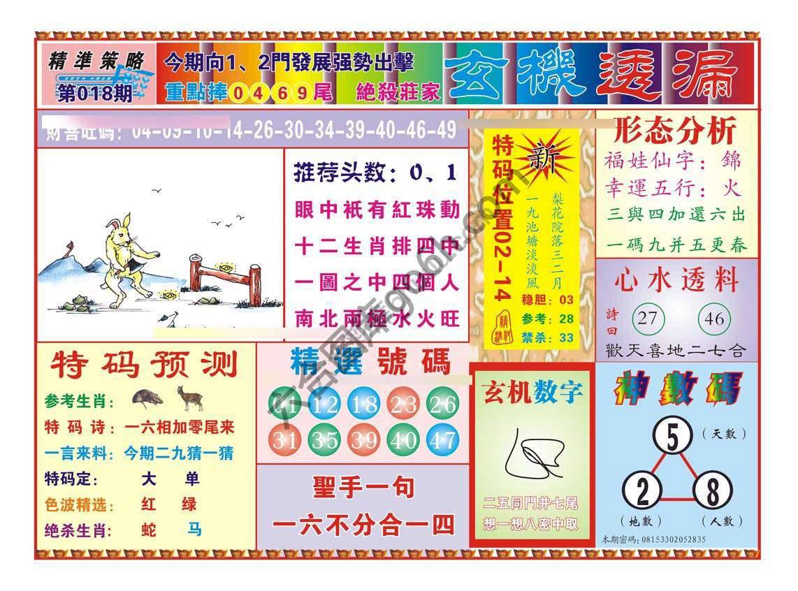 玄机透漏