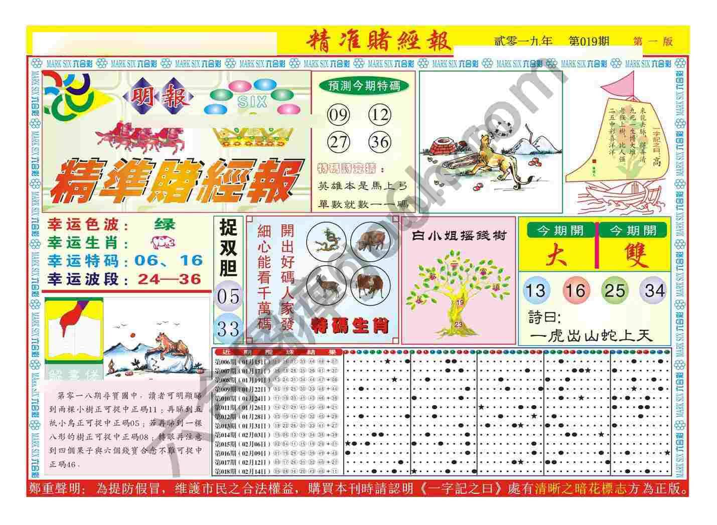 精准赌经报