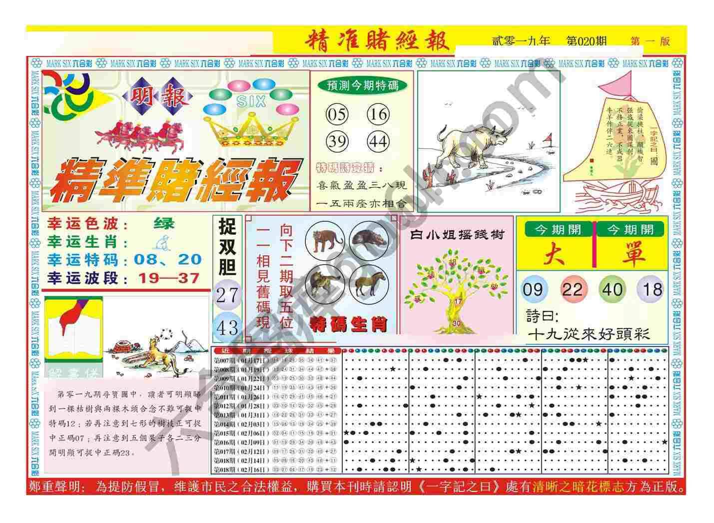 精准赌经报