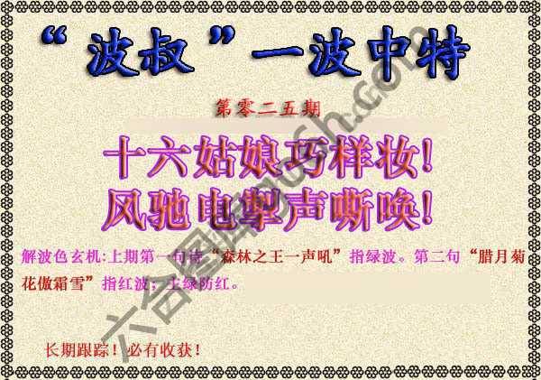 波叔一波中特