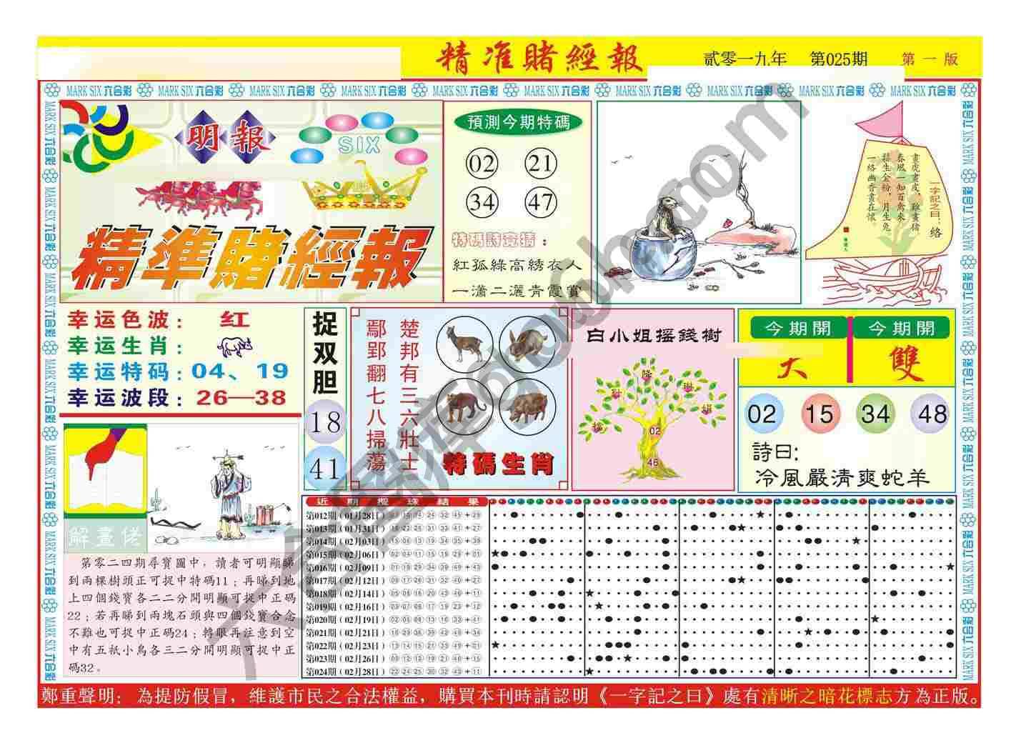 精准赌经报
