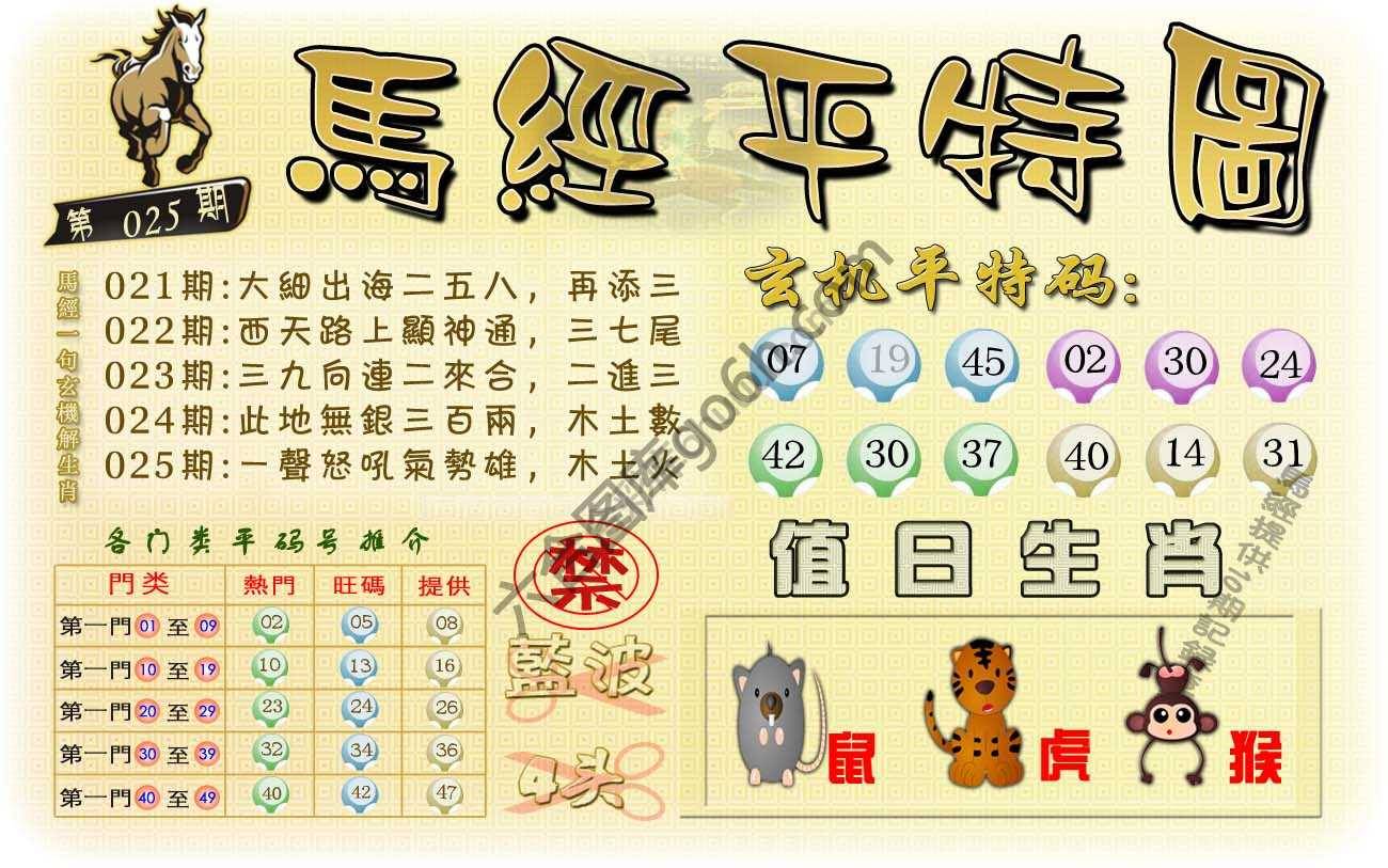 马经平特图
