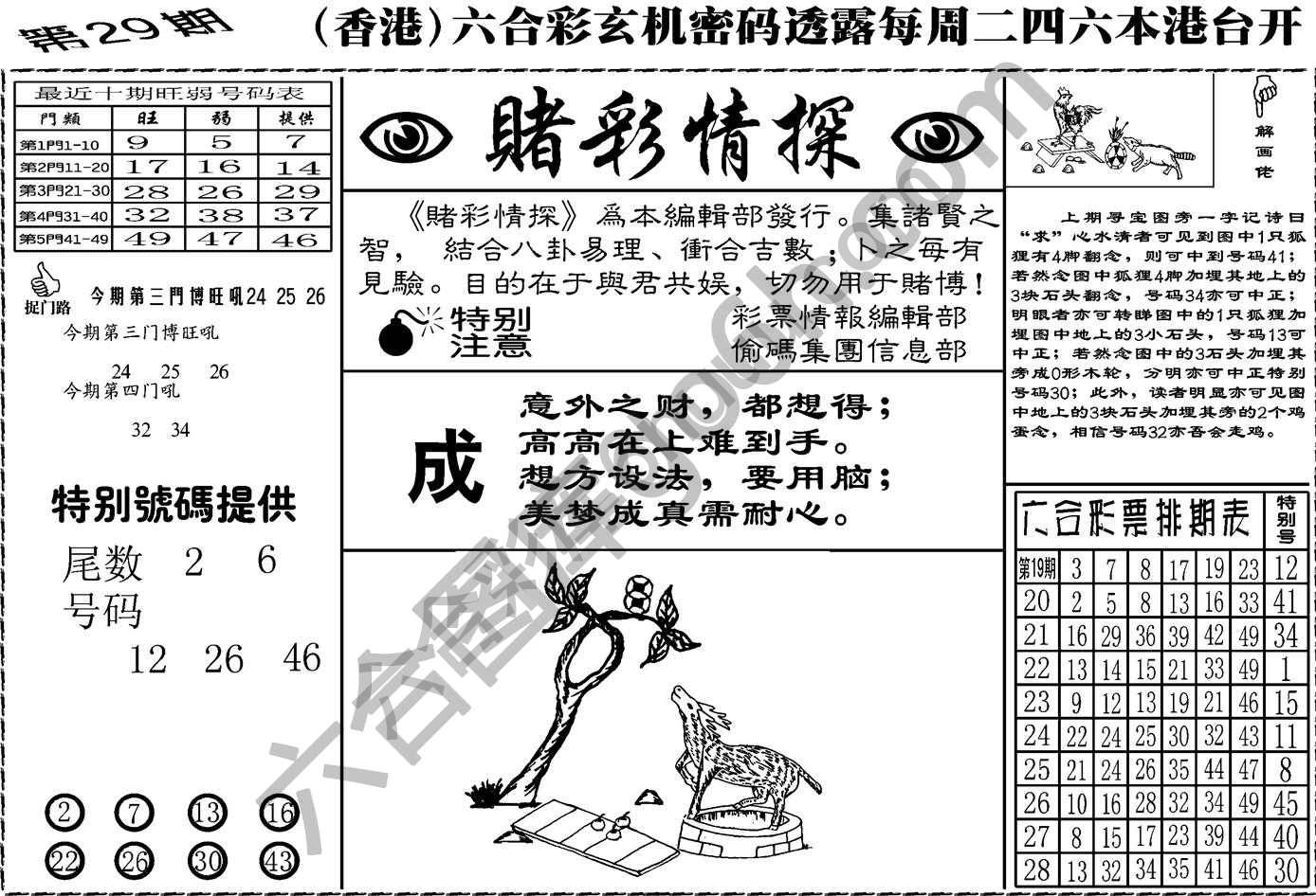 赌彩情探