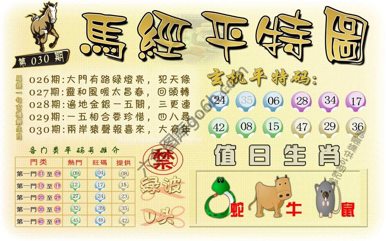 马经平特图