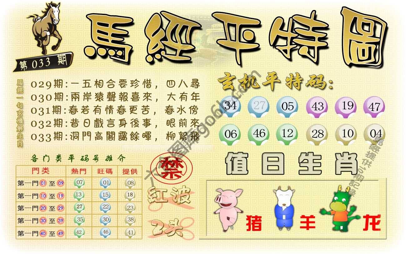 马经平特图