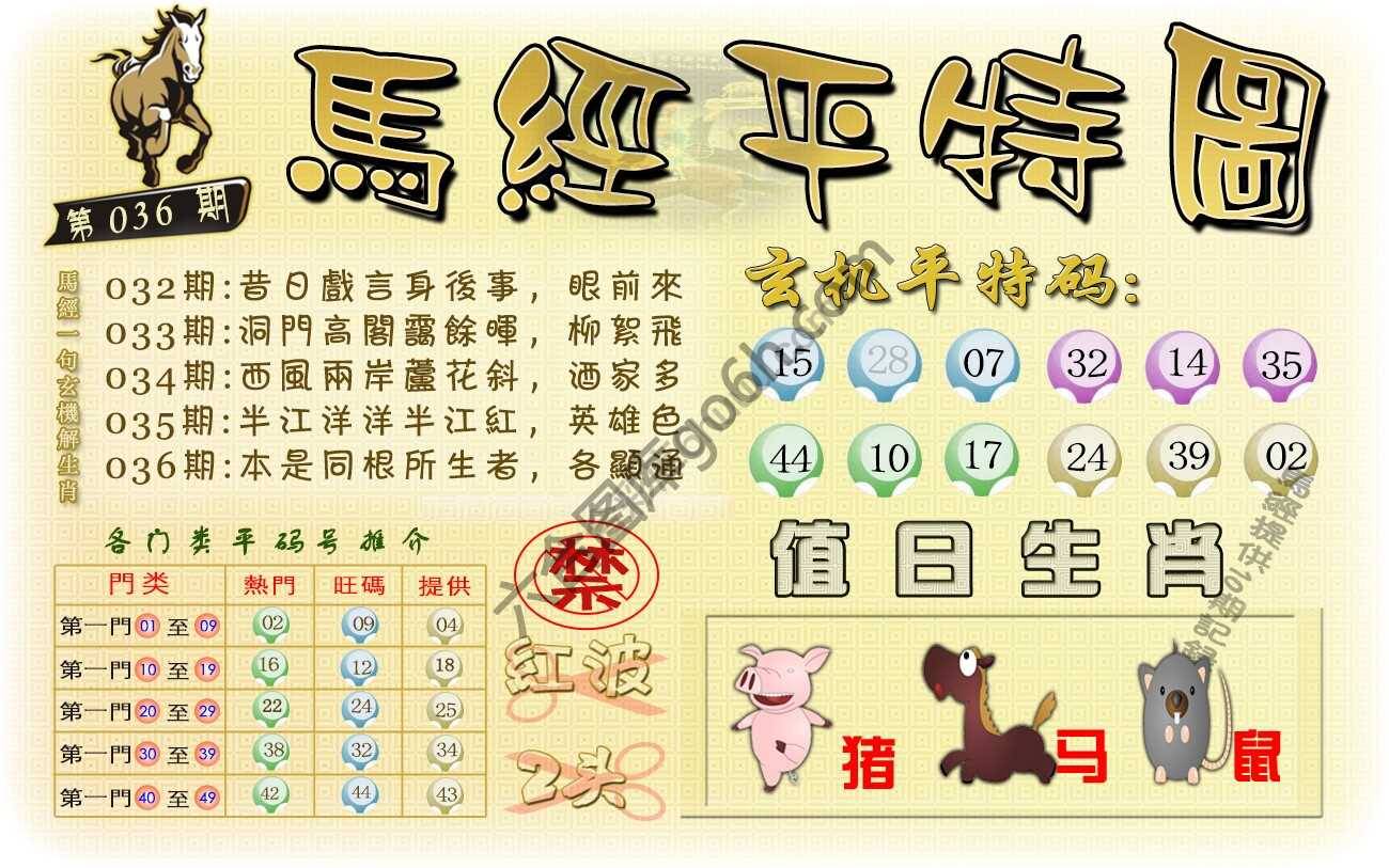 马经平特图